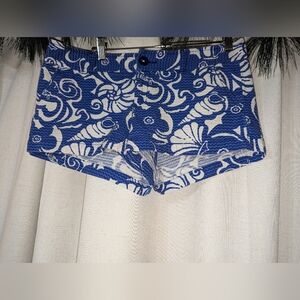 Lilly Pulitzer Walsh Short Spectrum Blue Tide Pools Spring Summer Casual